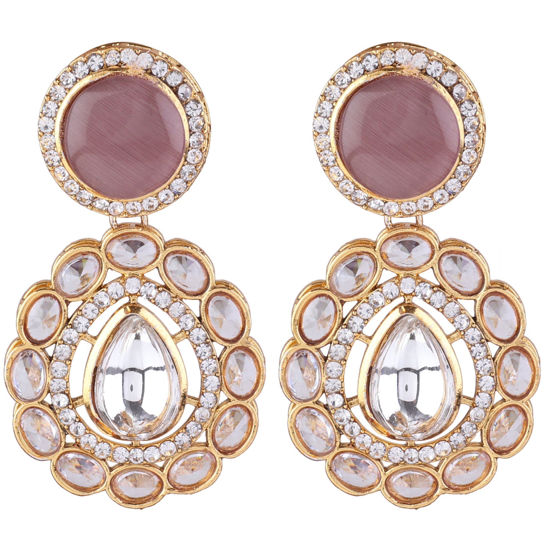 Wine Oshini Designer Earring