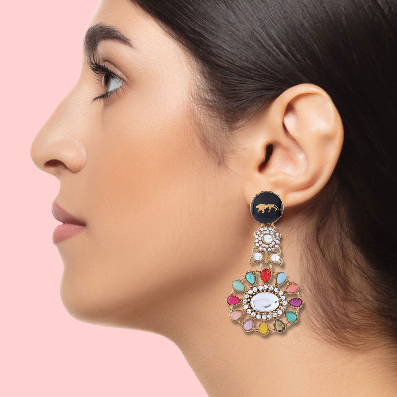 Multi Yashi Designer Earring