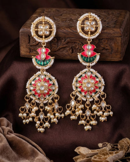 Akarsh Premium Meena Chandbali Earring