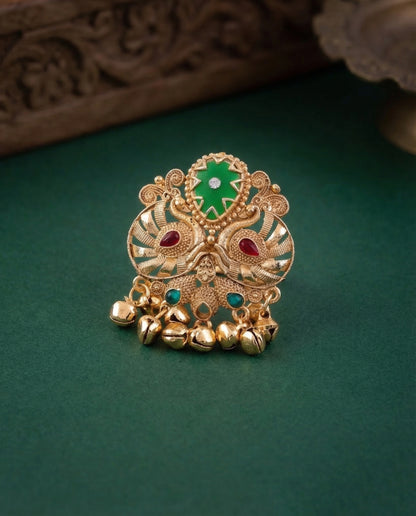 Green Arathy Rajwada lookalike Ethnic Ring
