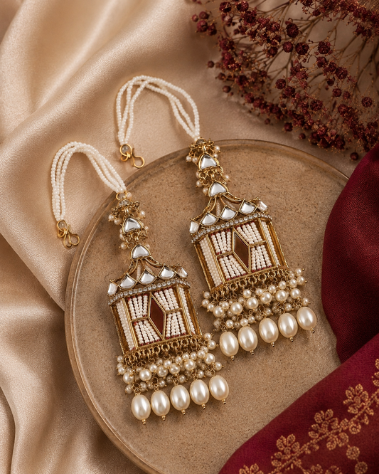 Pearl Agastya Designer Earring with Sahara