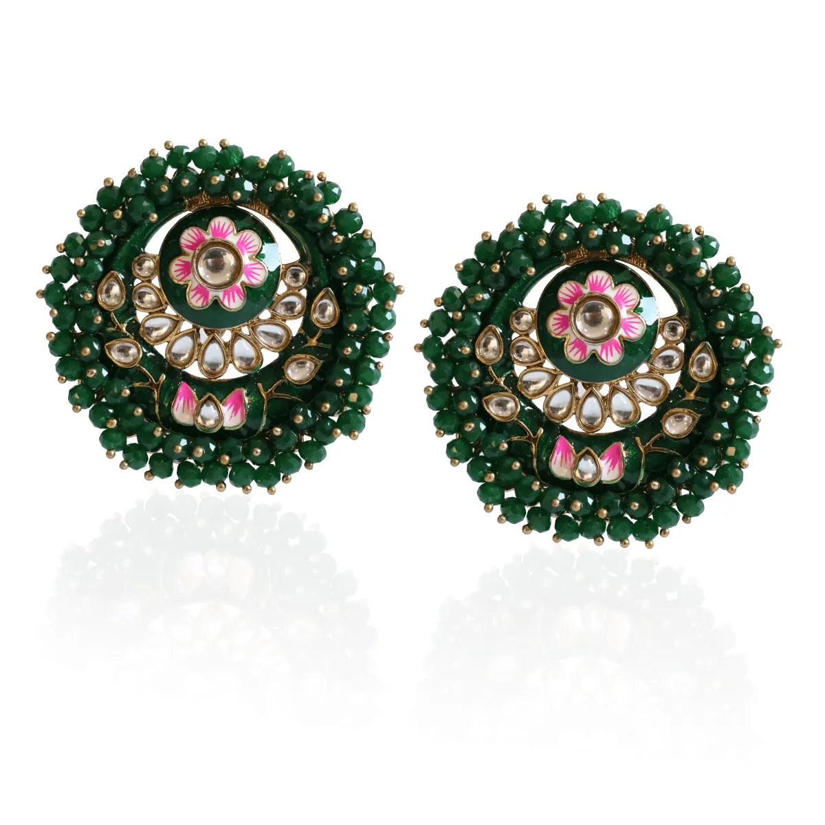 Emerald Green Ashu Meena Stud