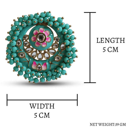 Turquoise Ashu Meena Stud