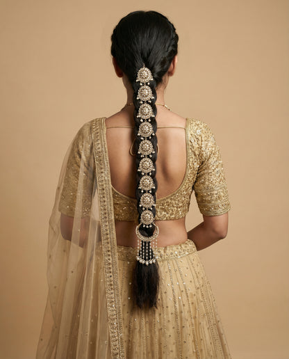 Pearl Tejini Head Chain Braid Jewellery