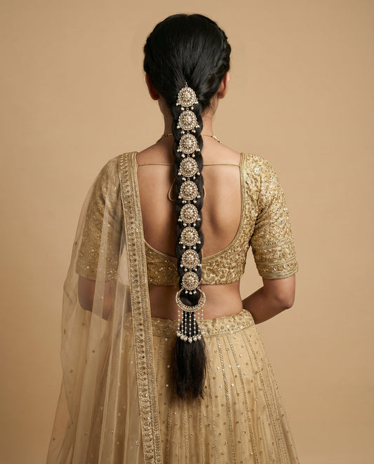 Pearl Tejini Head Chain Braid Jewellery