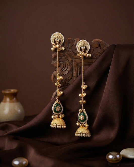 Fadmie Premium Kashmiri Brass Lookalike Earring