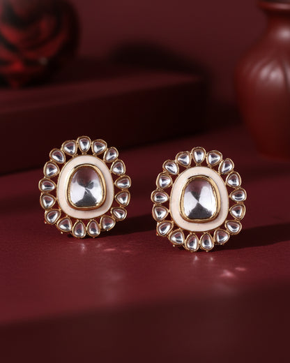 Ivory Dev kundan Stud