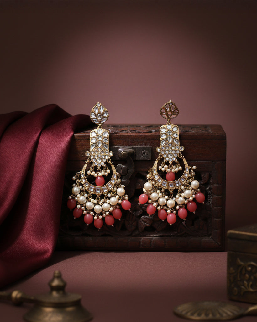 Coral Ravleen Earring