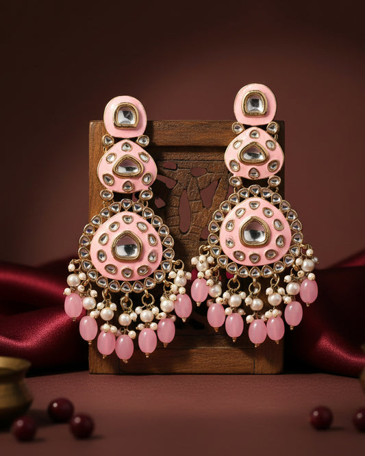 Blush Tisya Meenakari Chandbali