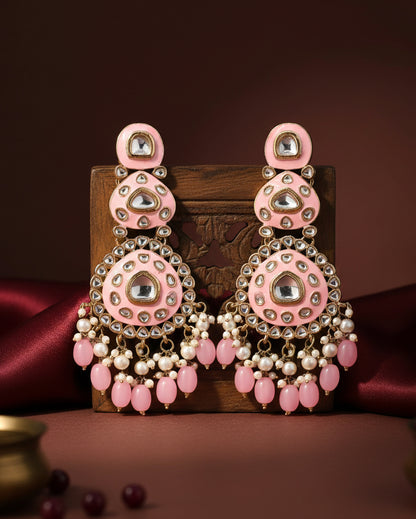 Blush Tisya Meenakari Chandbali