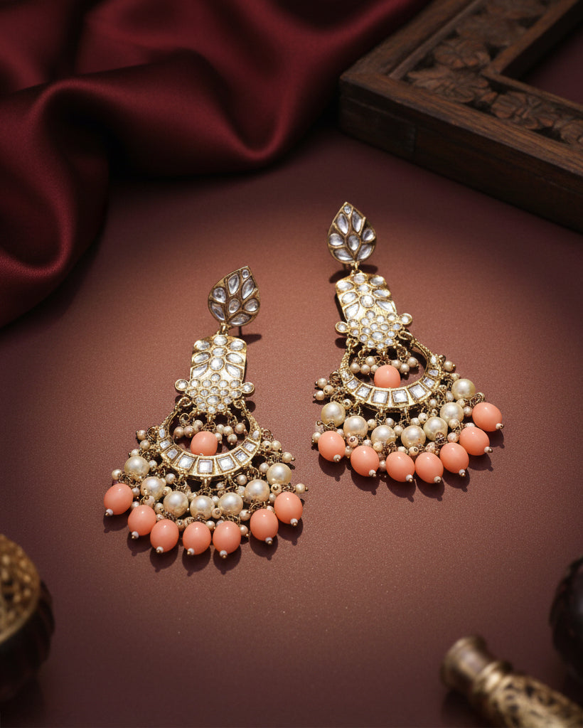 Peach Ravleen Earring