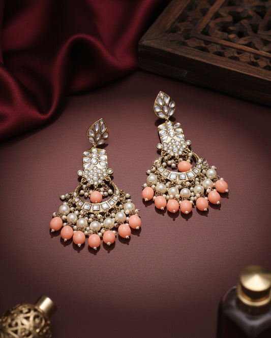 Peach Ravleen Earring
