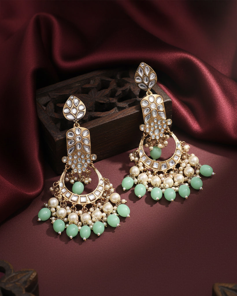 Mint Green Ravleen Earring