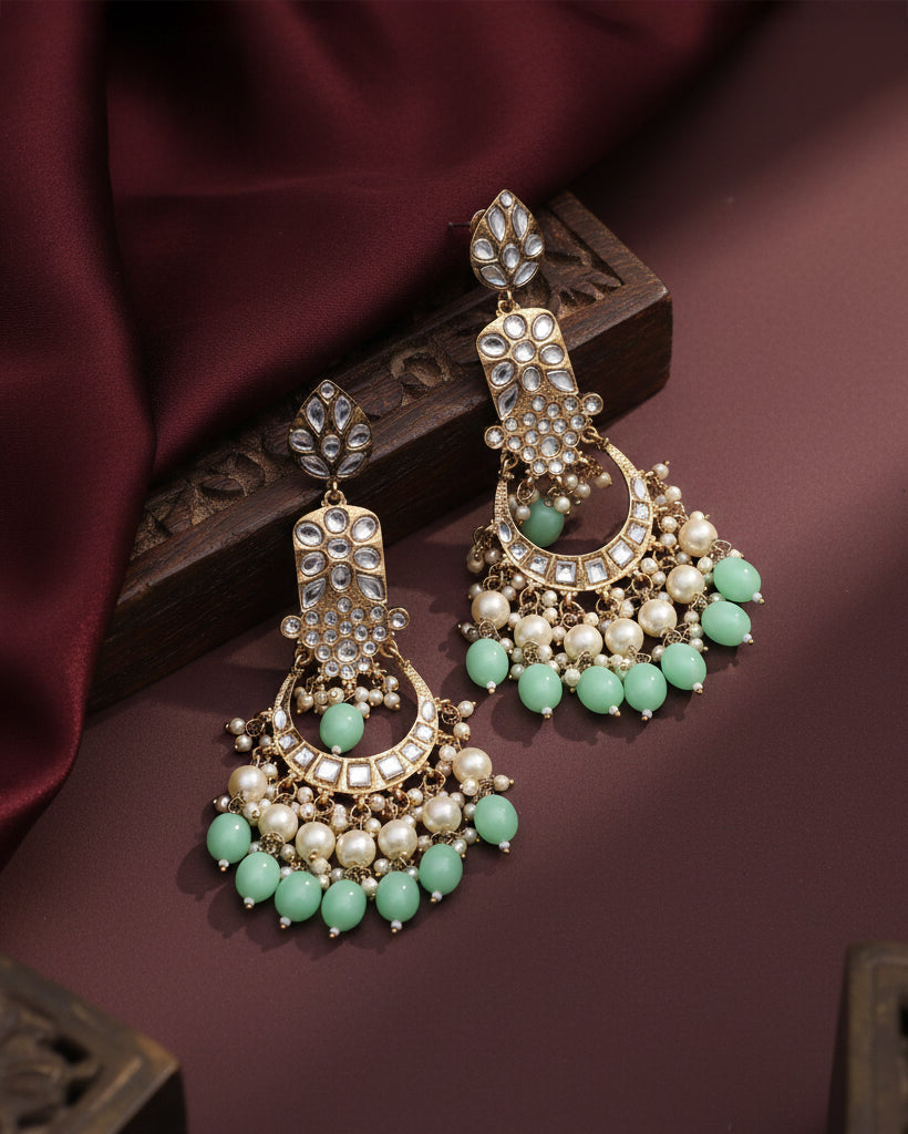 Mint Green Ravleen Earring