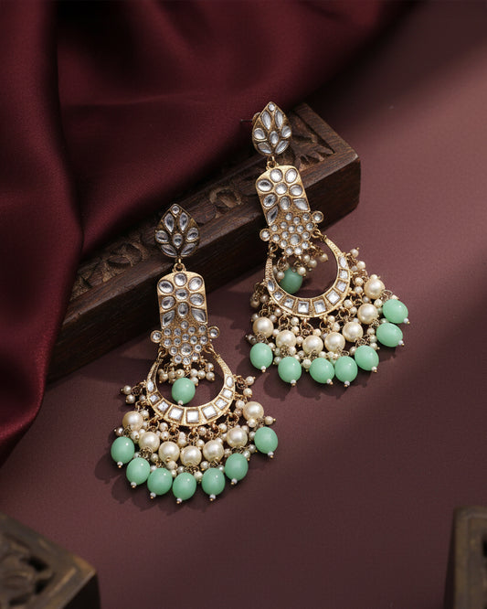 Mint Green Ravleen Earring