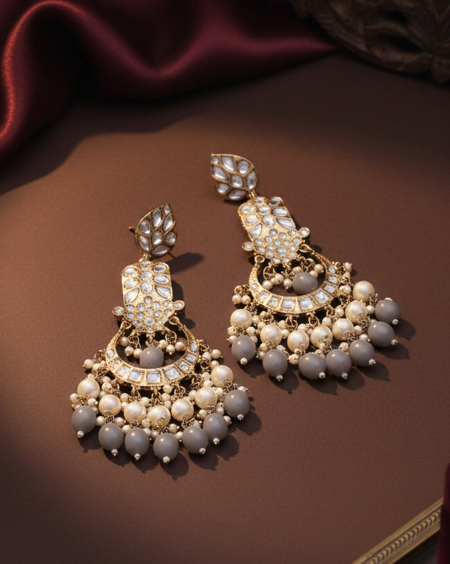 Grey Ravleen Earring