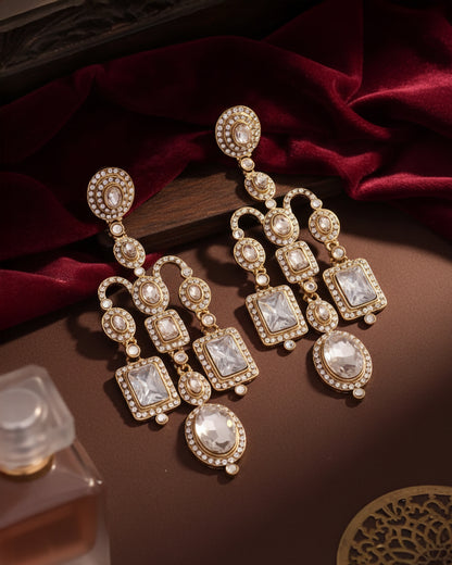 Silver Premium Ankita Bollywood Designer Earring