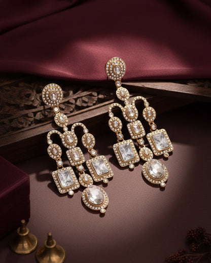 Silver Premium Ankita Bollywood Designer Earring