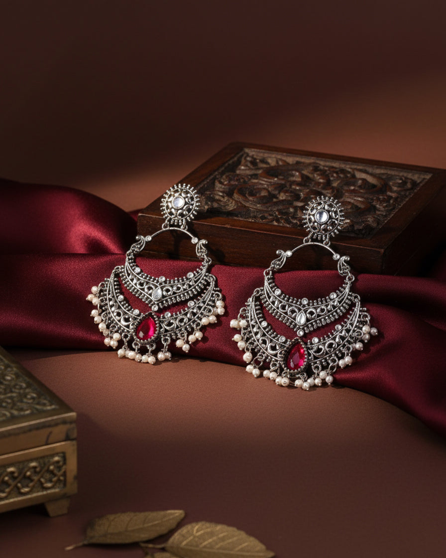 Wine Vahini Boho Earring