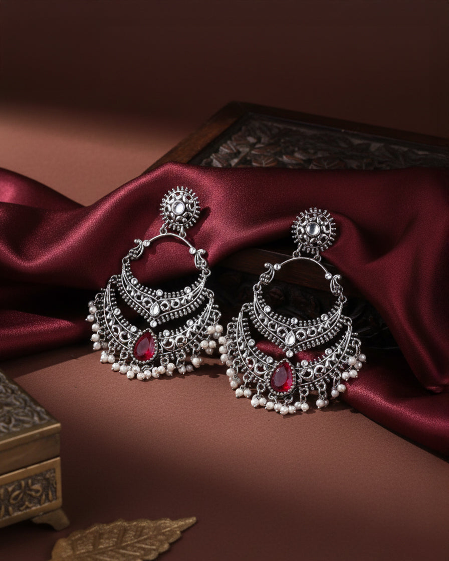 Wine Vahini Boho Earring