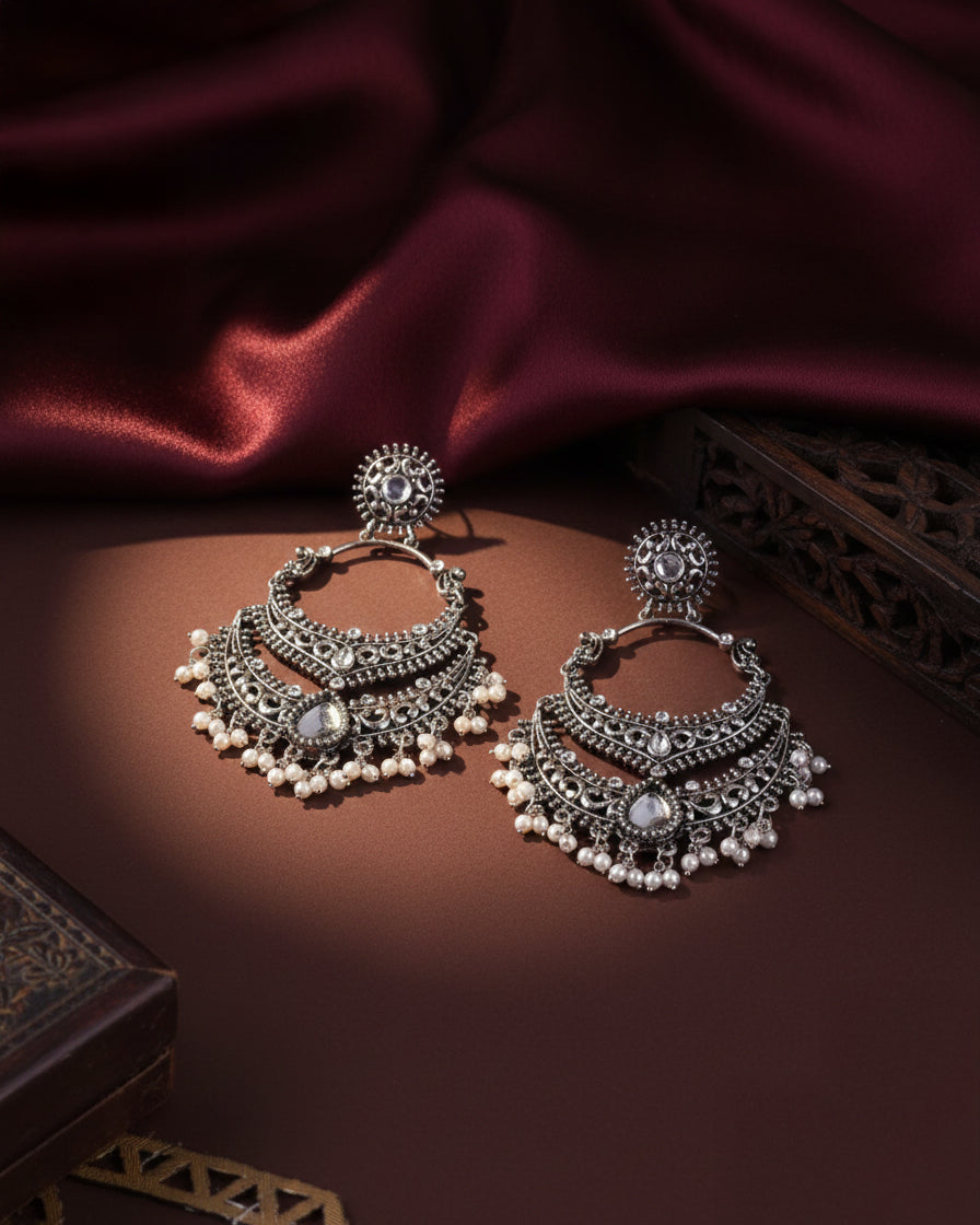 Silver Vahini Boho Earring