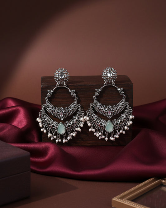 Mint Green Vahini Boho Earring