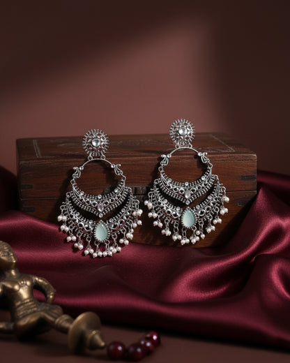Mint Green Vahini Boho Earring