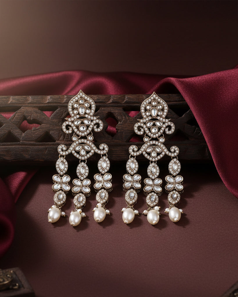 Ishita Pearl Zircone Earring