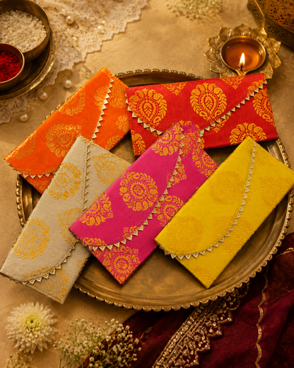 Ethnic Designer Cash Envelope For Shagun - Random