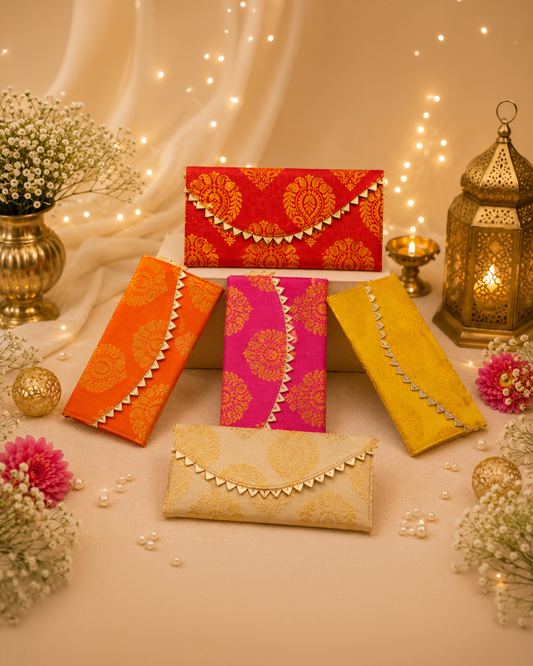 Ethnic Designer Cash Envelope For Shagun - Random