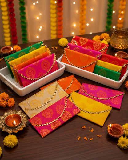 Ethnic Designer Cash Envelope For Shagun - Random