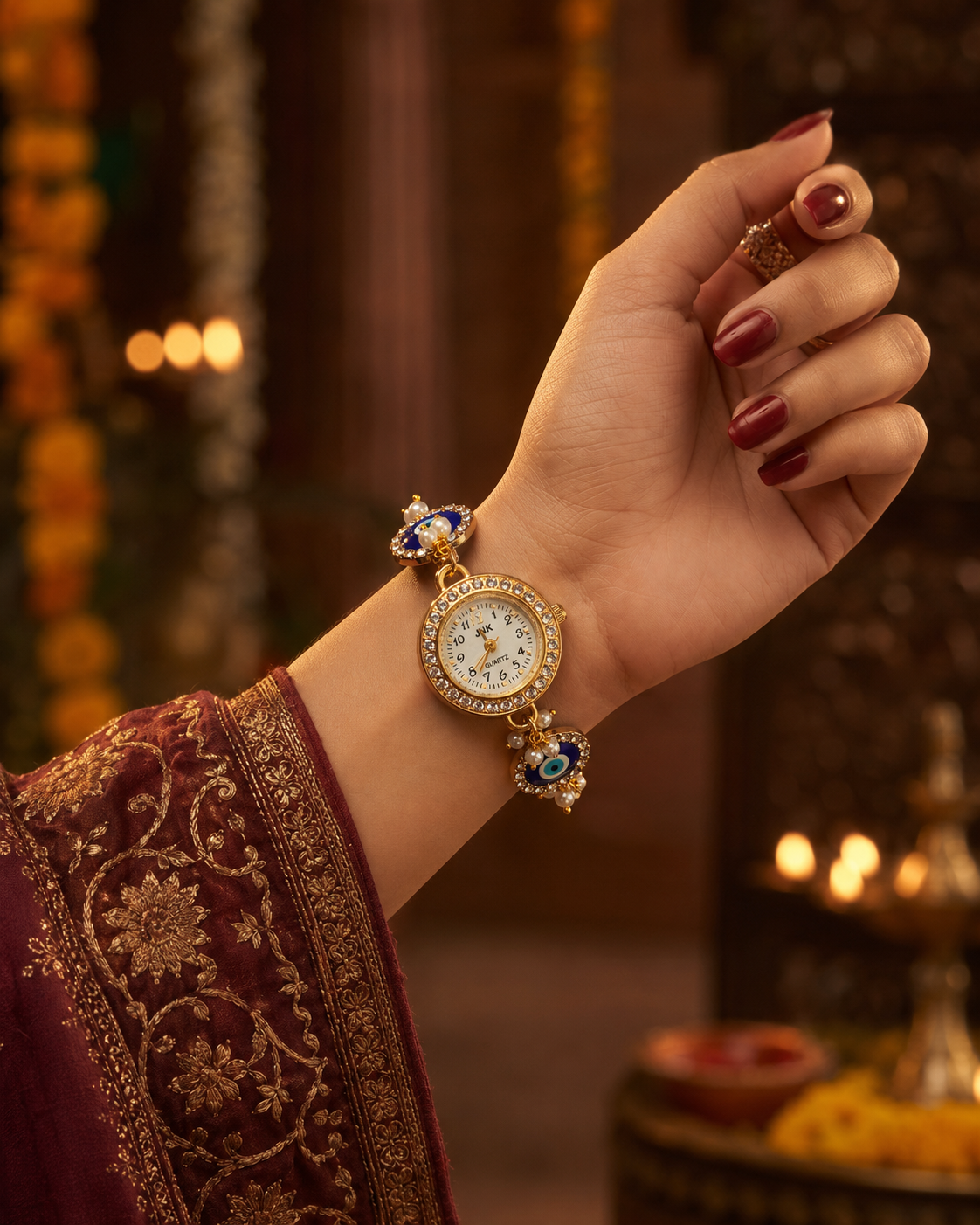 Adaa Evil Eye Bracelet Wrist Watch