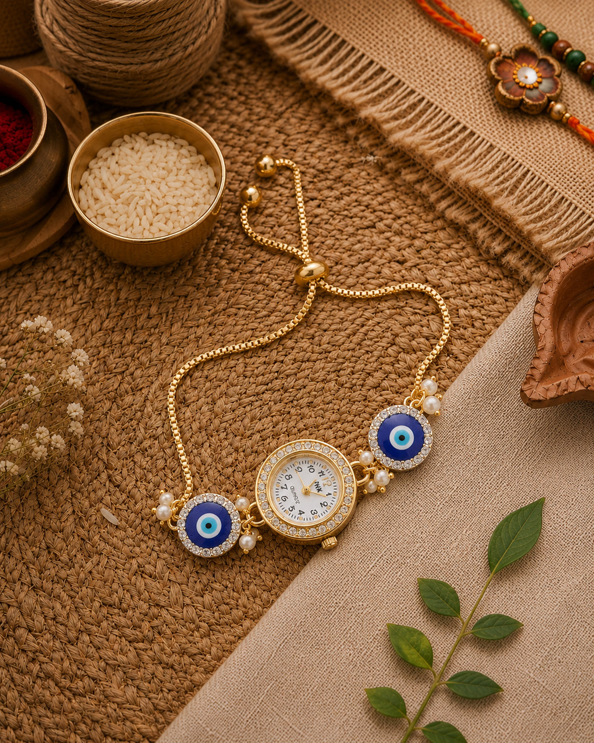 Adaa Evil Eye Bracelet Wrist Watch