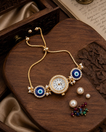 Adaa Evil Eye Bracelet Wrist Watch