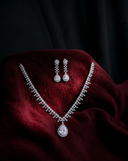 Eliff American Diamond Necklace Set