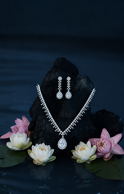 Eliff American Diamond Necklace Set