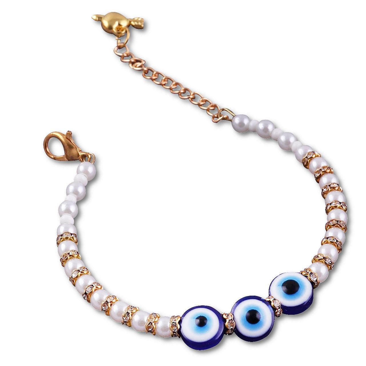 2.0 Evil Eye Pearl Bracelet