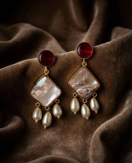 Ruby Viaan Voguish Earring