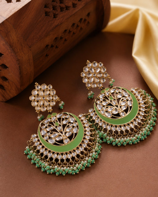 Mint Green Khyati Chandbali