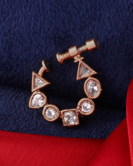 Rose Gold Sonam Nath Nose Ring - Non Pierced