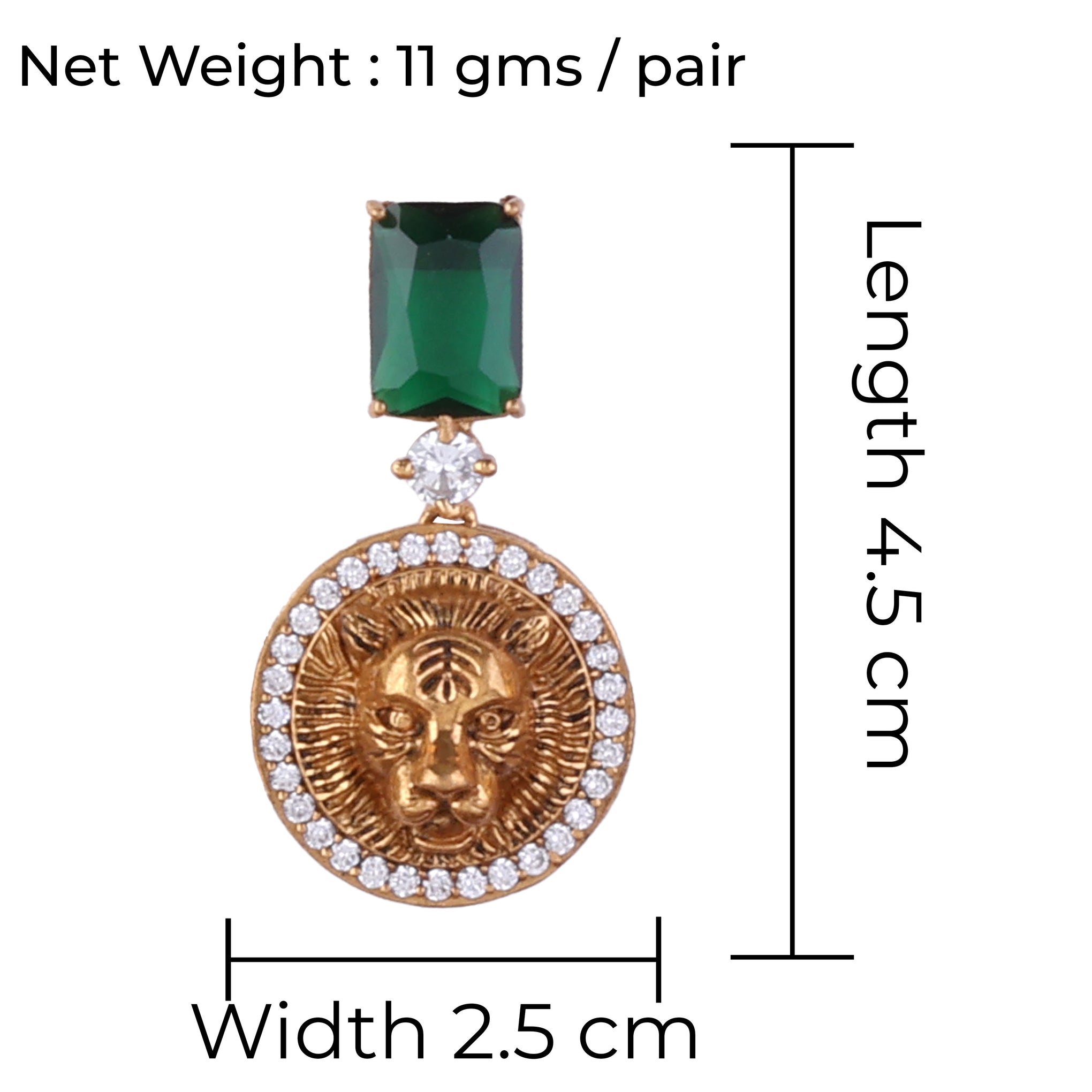 Emerald Shriya Designer Earring