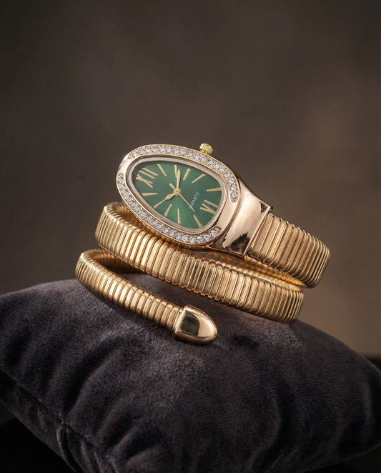 Serpenti Quartz Wrist Watch - Gold