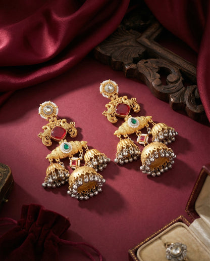 Mrusha Premium Brass Lookalike Earring