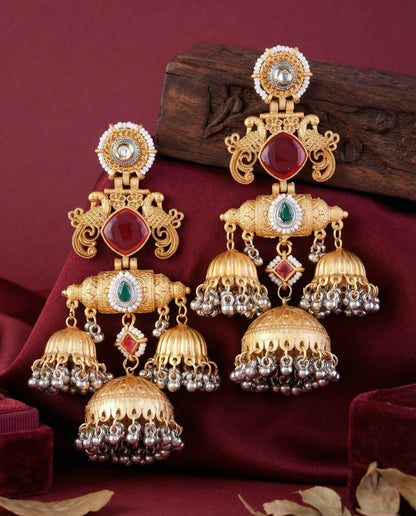 Mrusha Premium Brass Lookalike Earring