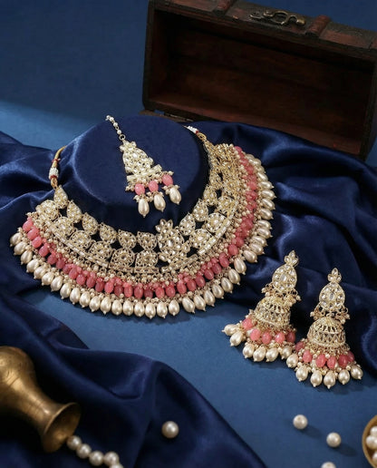 Rose Pink Meera Royal Necklace
