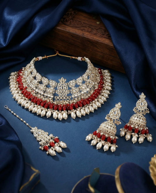 Red Meera Royal Necklace
