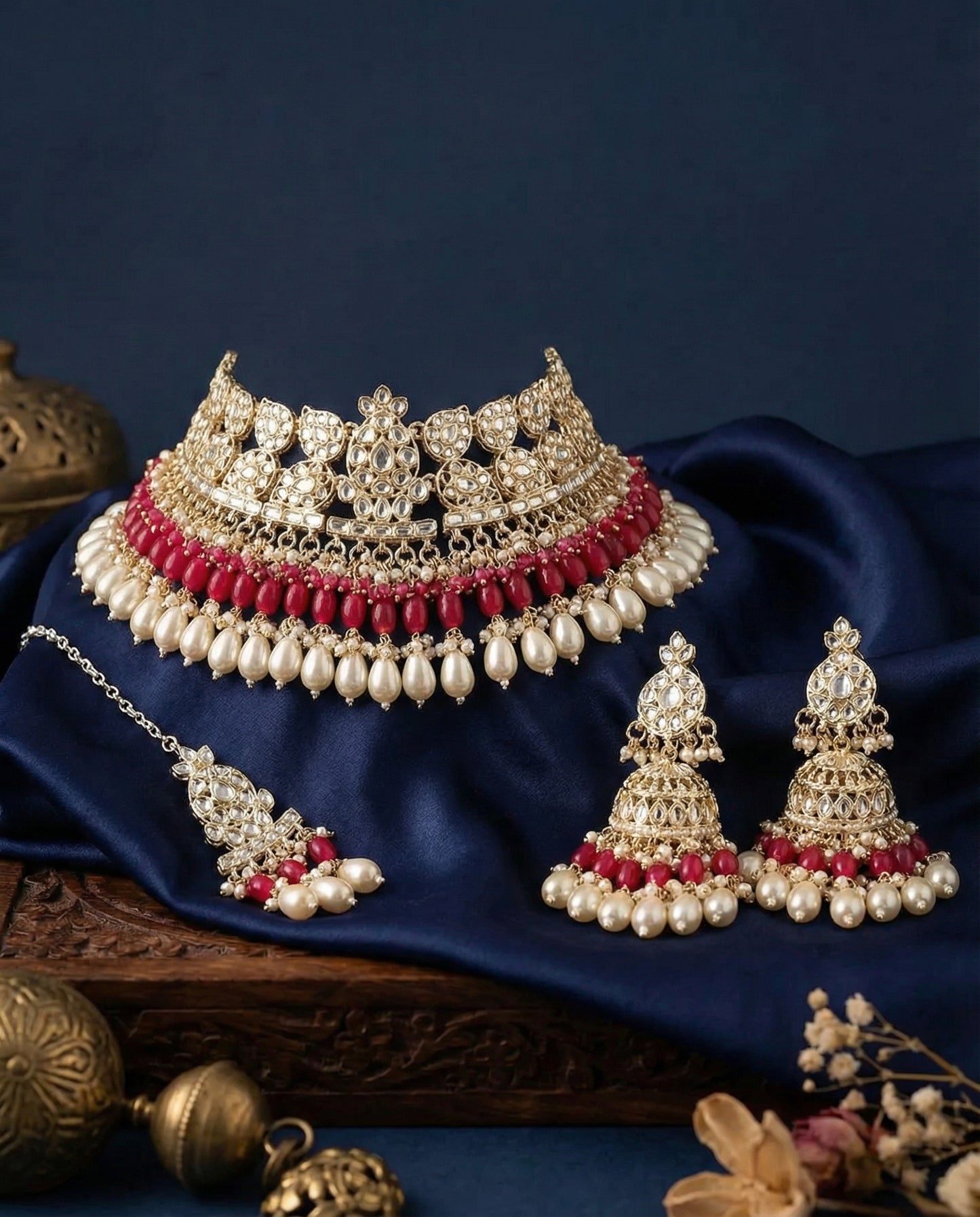 Raani Pink Meera Royal Necklace