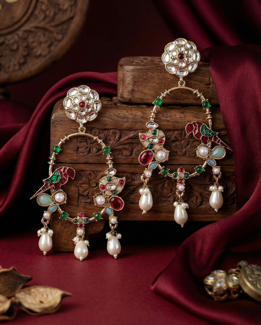 Rushad Premium Kundan Earring