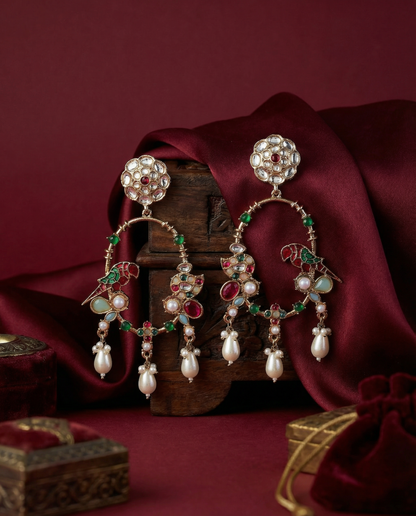 Rushad Premium Kundan Earring