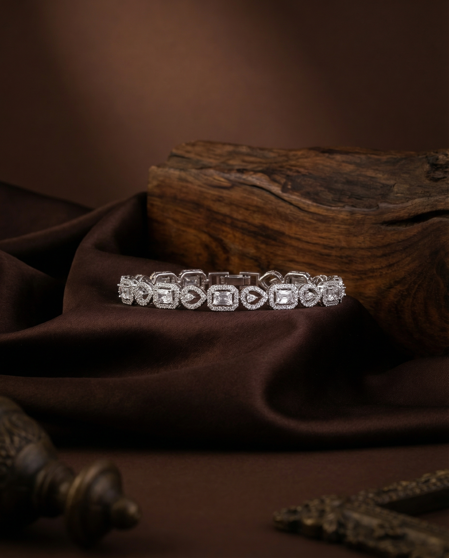 Patrick American Diamond Tennis Bracelet - Openable